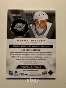 Wayne Gretzky Game-Used Titan Stick Relic /10 2025-26 Upper Deck Black Diamond