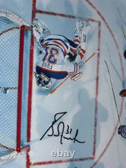 Wayne Gretzky & Grant Fuhr Upper Deck Aerial Assault Signed 16x20 Auto #d/75 Uda