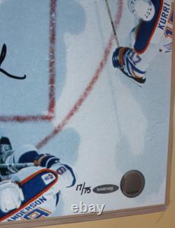 Wayne Gretzky & Grant Fuhr Upper Deck Aerial Assault Signed 16x20 Auto #d/75 Uda