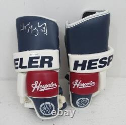 Wayne Gretzky HOF Signed Hespeler Game Model Hockey Gloves Upper Deck 195743
