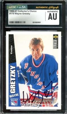 Wayne Gretzky JSA CGC UDA Coa Signed 1996-97 Upper Deck Collector's Choice Auto