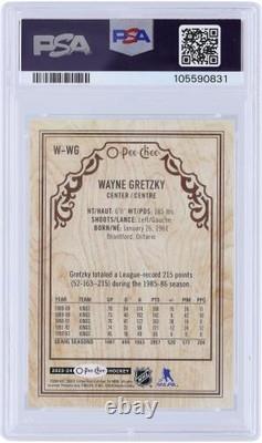 Wayne Gretzky Kings 2023-24 Upper Deck O-Pee-Chee Wood Variants W-WG PSA 10 Card