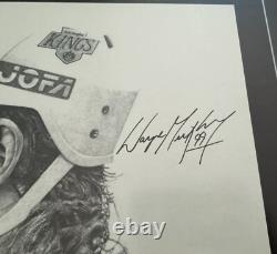 Wayne Gretzky Kings HHOF Signed Poster Vintage Upper Deck UDA LOA Full Autograph