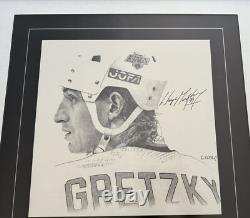 Wayne Gretzky Kings HHOF Signed Poster Vintage Upper Deck UDA LOA Full Autograph