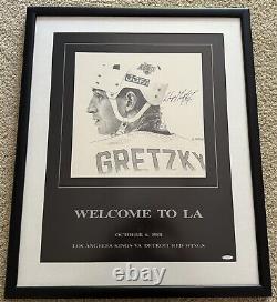 Wayne Gretzky Kings HHOF Signed Poster Vintage Upper Deck UDA LOA Full Autograph