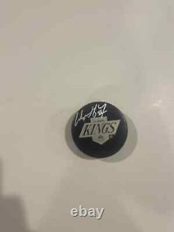 Wayne Gretzky Kings Signed Puck (Authenticated by Upper Deck)