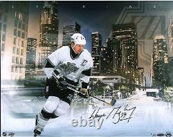 Wayne Gretzky LA Kings Signed 16 x 20 Downtown Photo LE 99 Upper Deck
