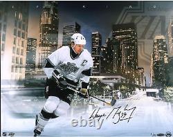 Wayne Gretzky LA Kings Signed 16 x 20 Downtown Photo LE 99 Upper Deck