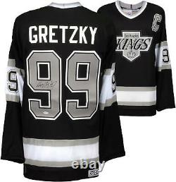 Wayne Gretzky LA Kings Signed Black CCM Replica Jersey Upper Deck Fanatics