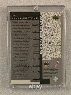 Wayne Gretzky L. A. Kings Game Used Jersey Piece Upper Deck Card