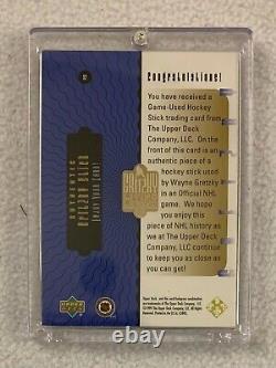 Wayne Gretzky L. A. Kings Game Used Jersey Piece Upper Deck Card