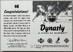 Wayne Gretzky Mark Messier #GK 2000 Upper Deck Dynasty History Edmonton Oilers