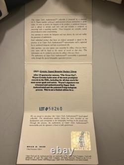 Wayne Gretzky NY Rangers Autographed Hockey Gloves withUpper Deck Authentication