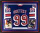 Wayne Gretzky Ny Rangers Framed Signed Blue Ccm Replica Jersey Upper Deck
