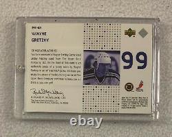 Wayne Gretzky New York Ranger Game Used Jersey Piece Upper Deck Card