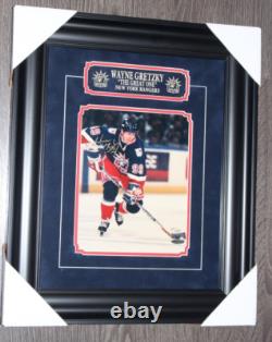 Wayne Gretzky New York Rangers Autographed Framed LE /250 8x10 Photo UPPER DECK