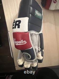Wayne Gretzky New York Rangers Autographed Hespeler Gloves With Upper Deck COA