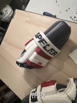 Wayne Gretzky New York Rangers Autographed Hespeler Gloves With Upper Deck COA