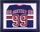 Wayne Gretzky New York Rangers Frmd Signed Blue Ccm Replica Jersey Upper Deck