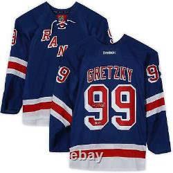 Wayne Gretzky New York Rangers Signed Blue Reebok Premier Jersey Upper Deck