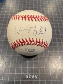 Wayne Gretzky Oilers Rangers Kings Single Signed Baseball Upper Deck 8/125 Mint