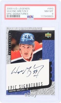 Wayne Gretzky Oilers Signed'00 Upper Deck Legends Epic Signatures WG PSA 8 Card
