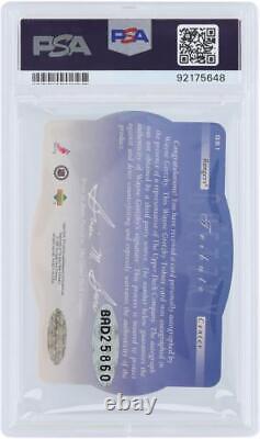 Wayne Gretzky Oilers Signed 1996 Upper Deck SPX Cut Tribute #GS1 PSA 9/10 Card