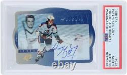 Wayne Gretzky Oilers Signed 1996 Upper Deck SPX Cut Tribute #GS1 PSA 9/10 Card
