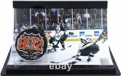 Wayne Gretzky Oilers Signed 802 Puck withCurved Display Case-LE/99-Upper Deck
