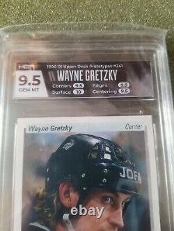 Wayne Gretzky Prototypes HGA Graded 9.5 Gem Mint 1990-91 Upper Deck Promo