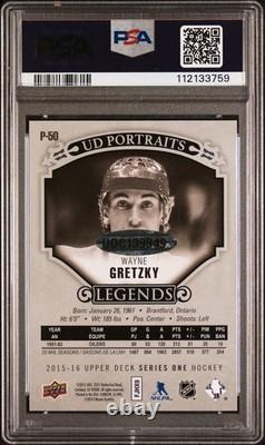 Wayne Gretzky Psa 9 Auto 10? 2019 Buyback 2015 Upper Deck Ud Portraits #/15