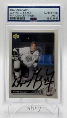 Wayne Gretzky Psa/dna Authentic Auto 1992-93 Upper Deck #25 Los Angeles Kings