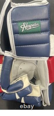 Wayne Gretzky Rangers Signed Hespeler Game Model Hockey Gloves Upper Deck COA