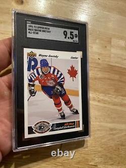 Wayne Gretzky SGC 9.5 MINT? NHL Hockey Upper Deck #621 All Star Collector Card