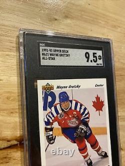 Wayne Gretzky SGC 9.5 MINT? NHL Hockey Upper Deck #621 All Star Collector Card