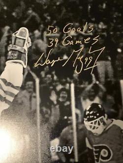 Wayne Gretzky Signed 16x20 Photo, Upper Deck COA, Long Inscription LE Of 99 Made