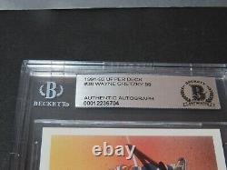 Wayne Gretzky Signed 1991-92 Upper Deck Card #38 Autographed Beckett BAS COA 1A