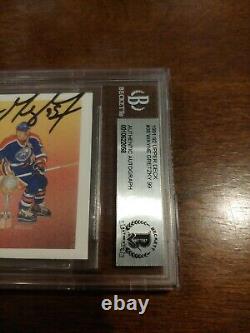 Wayne Gretzky Signed 1991-92 Upper Deck Card #38 Oilers Auto Beckett Signed