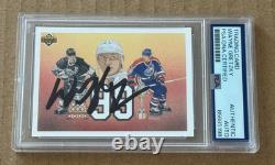 Wayne Gretzky Signed 1991-92 Upper Deck Psa/dna The Goat Hand Signed