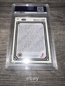 Wayne Gretzky Signed 1992 Upper Deck Trading Card Great One 1500 Goals PSA/DNA