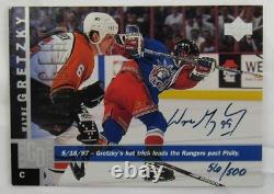 Wayne Gretzky Signed 1997-98 Upper Deck Hockey NHL Card 56/500