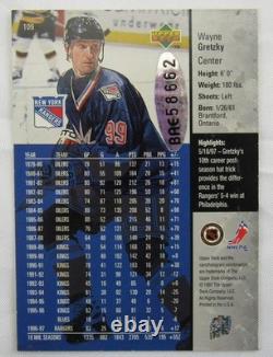 Wayne Gretzky Signed 1997-98 Upper Deck Hockey NHL Card 56/500