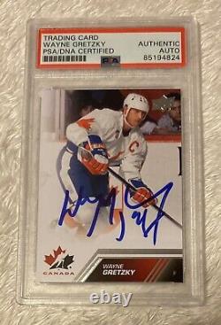 Wayne Gretzky Signed 2013 Ud Team Canada Psa Auto