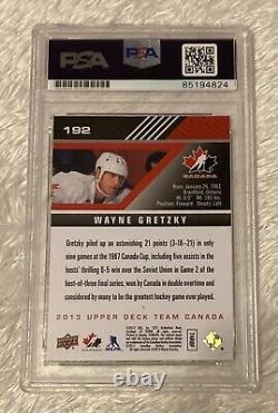 Wayne Gretzky Signed 2013 Ud Team Canada Psa Auto