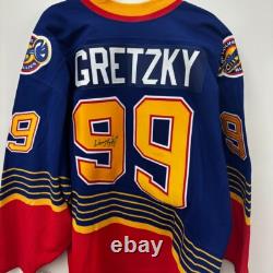 Wayne Gretzky Signed Authentic CCM Blues Jersey Upper Deck Coa