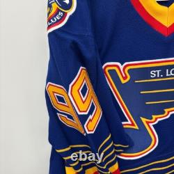 Wayne Gretzky Signed Authentic CCM Blues Jersey Upper Deck Coa