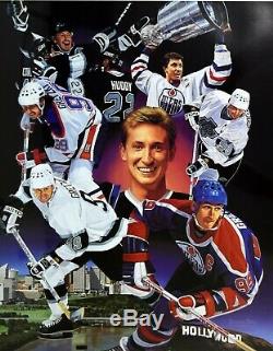 Wayne Gretzky Signed Auto Autograph Danny Day Litho Lithograph Upper Deck Uda