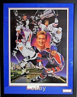 Wayne Gretzky Signed Auto Autograph Danny Day Upper Deck Le Litho Uda + Jsa/dna
