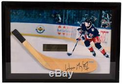 Wayne Gretzky Signed Auto Autograph Stick Blade Display Upper Deck Uda #32/199