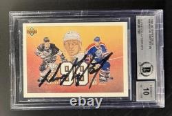 Wayne Gretzky Signed Autograph 1991-92 Upper Deck 99 Trading Card GEM MINT 10